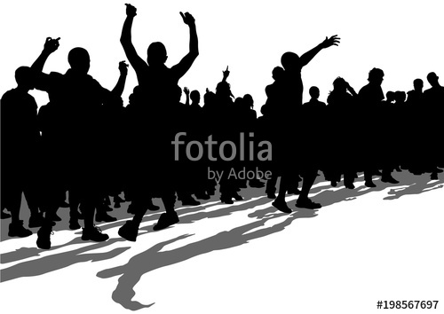 500x354 Crowd Of Spectators