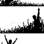 150x150 Silhouette Vector Crowd Crowds Silhouettes Download Free Vector