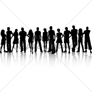 325x325 Huge Crowd Of People Gl Stock Images