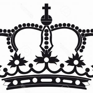 300x300 Simple Seamless Background With Crown Vector Clipart Lazttweet