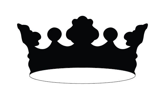 550x354 Crown Silhouette Vector