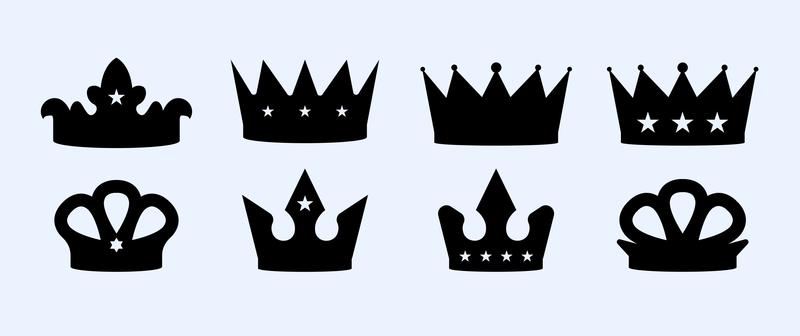800x336 Crown Vector Set