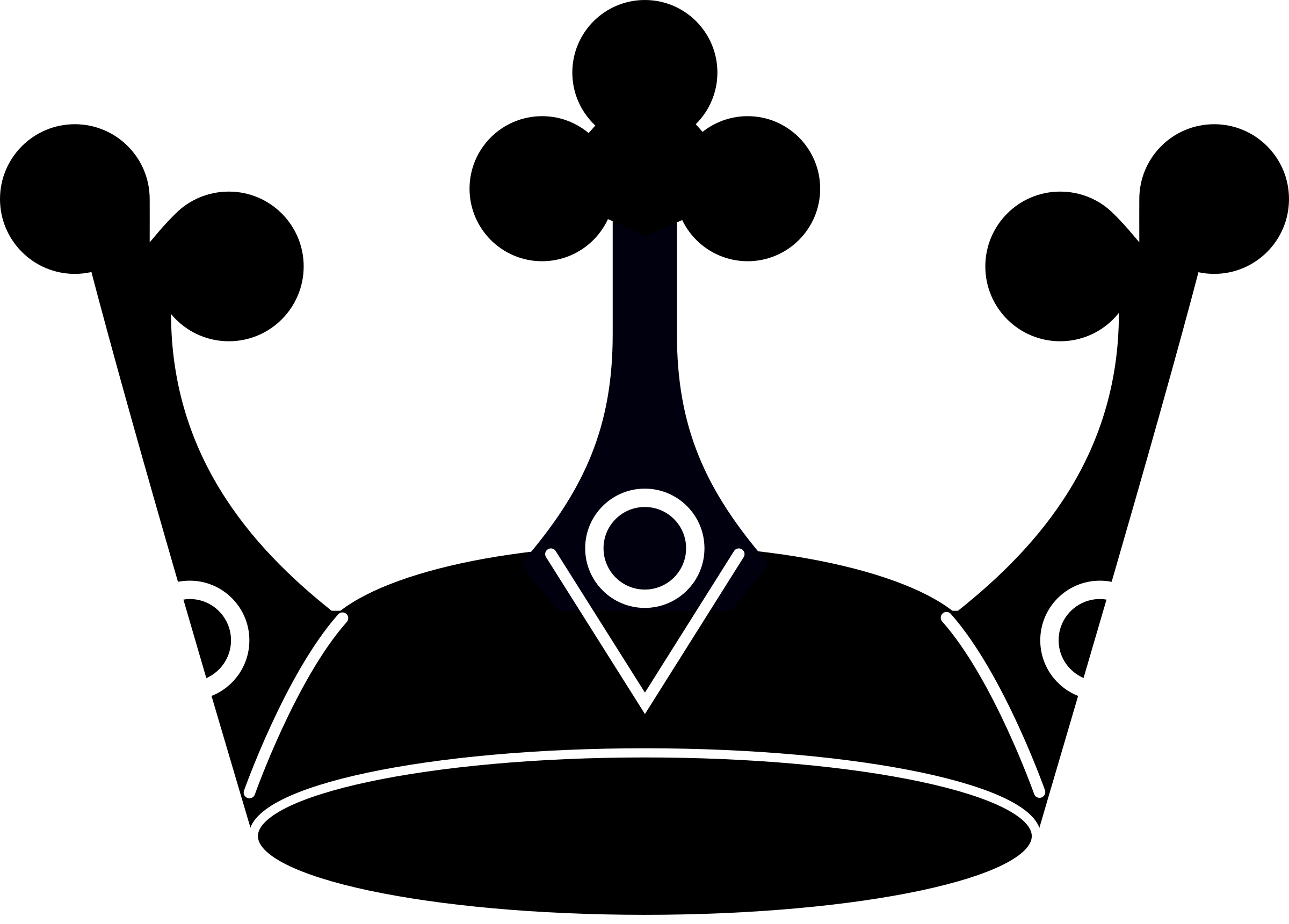 2400x1721 Simple Crown Silhouette By @firkin, From The County Flag