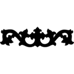 150x150 Decorative Flourish Silhouette Cross Public Domain Vectors