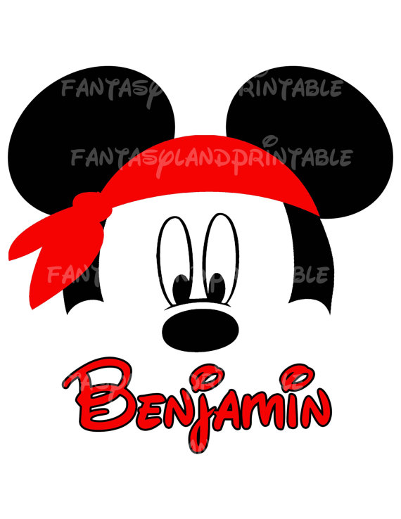 570x738 Pirate Cruise Mickey Mouse Silhouette Diy Printable Iron Transfer
