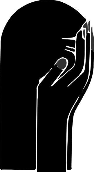 324x591 Crying Silhouette Clip Art