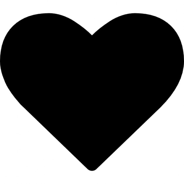 626x626 Heart Shape Silhouette Icons Free Download