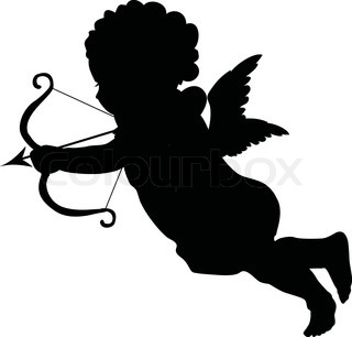 320x306 Cupid Silhouette Stock Vector Colourbox