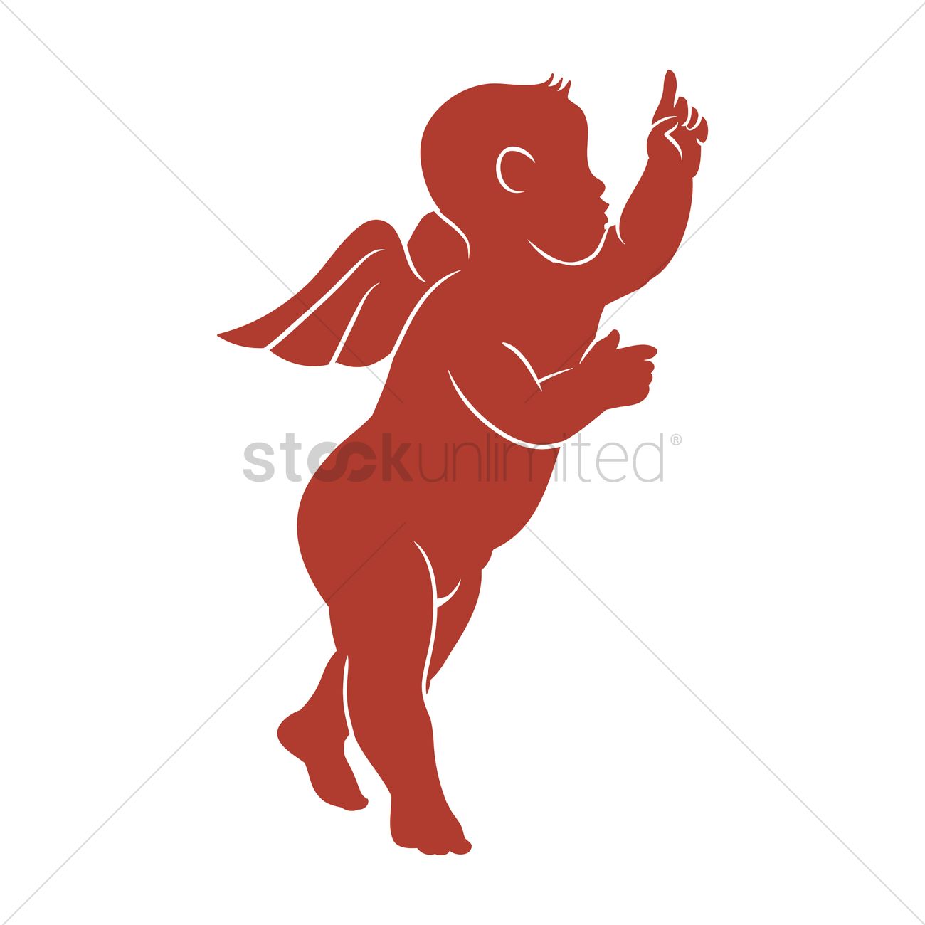1300x1300 Angel Silhouette Vector Image
