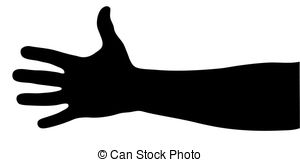 300x162 Hand Silhouette Vector Clip Art Eps Images.
