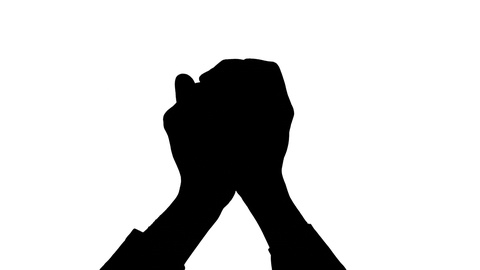 480x270 Male Hands Cupping Gesture Silhouette ~ Hi Res