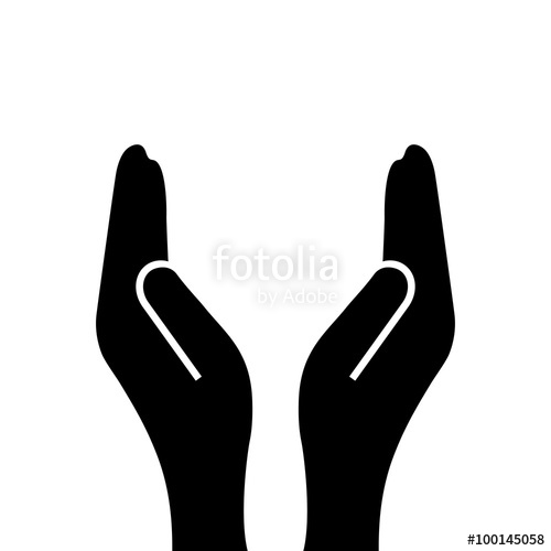 500x500 Support Cupped Hands Icon Stock Image And Royalty Free Vector