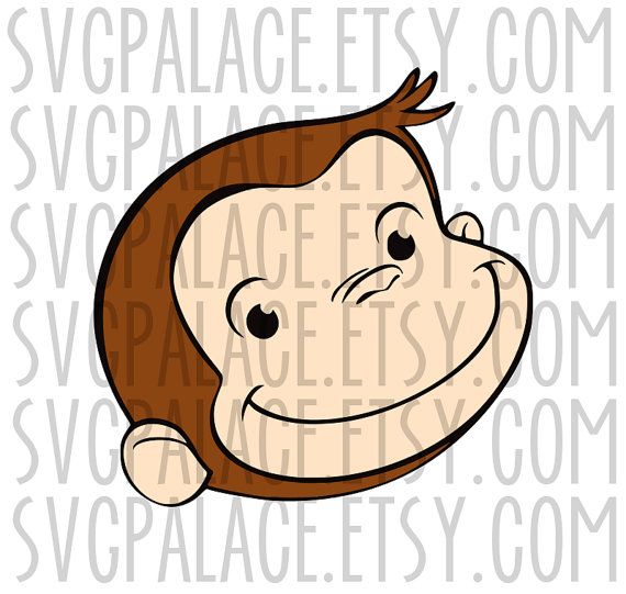 570x541 Curious George Svg Cut File. Cricut Explore. Scal. Mtc. Silhouette