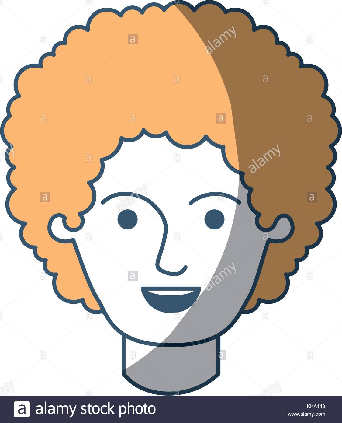 Curly Hair Silhouette at GetDrawings | Free download