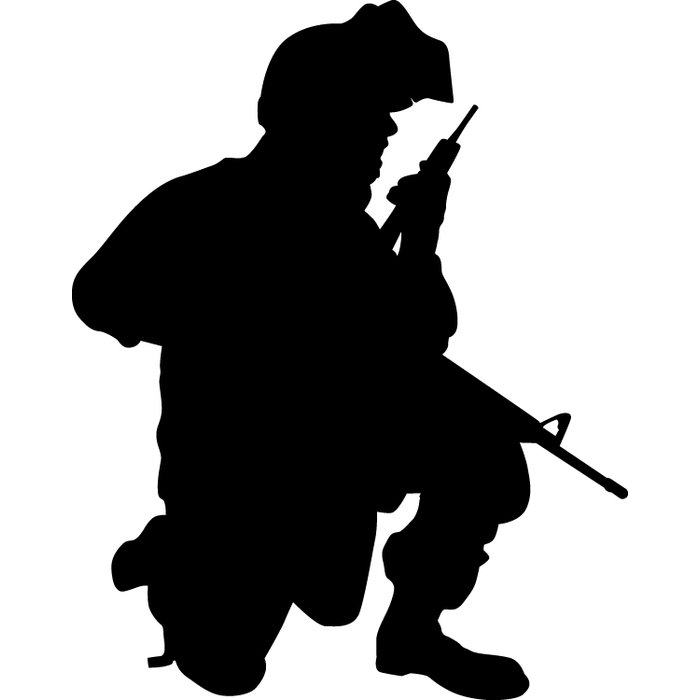 700x700 Wallhogs Haynes Military Soldier Ii Silhouette Cutout Wall Decal