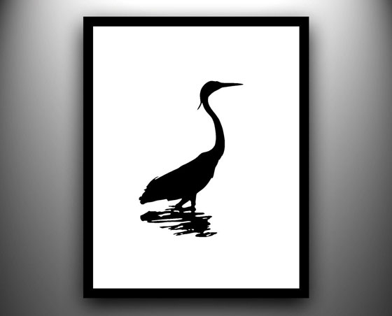 560x452 Bold And Beautiful Hand Cut Paper Silhouettes Design Swan