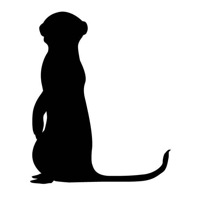 640x640 Meerkat Animal Silhouette Free Illustrations