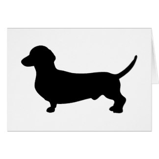 324x324 Dog Silhouette Note Cards Zazzle