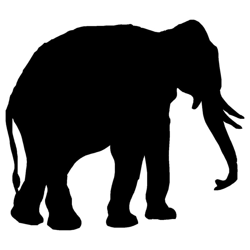 Cute Elephant Silhouette at GetDrawings | Free download