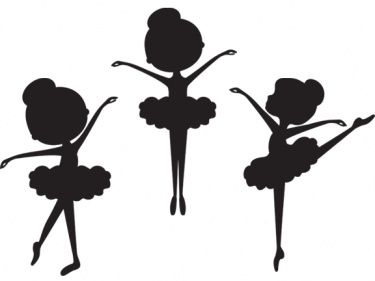 375x281 Cute Ballerina Girl Clipart