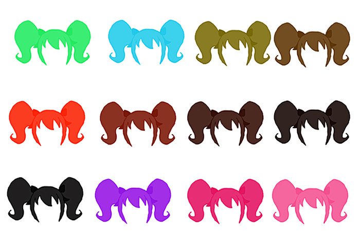 700x490 Hair Silhouette Clipart