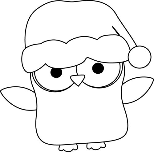 500x491 Free Owl Clipart Black And White Image