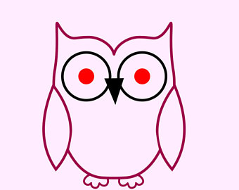 340x270 Cute Owl Silhouette Etsy