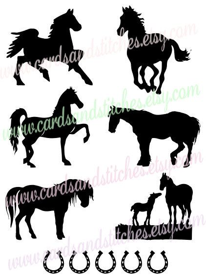 422x570 Horse Silhouettes Svg