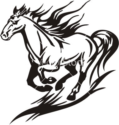 380x400 Horse Vector