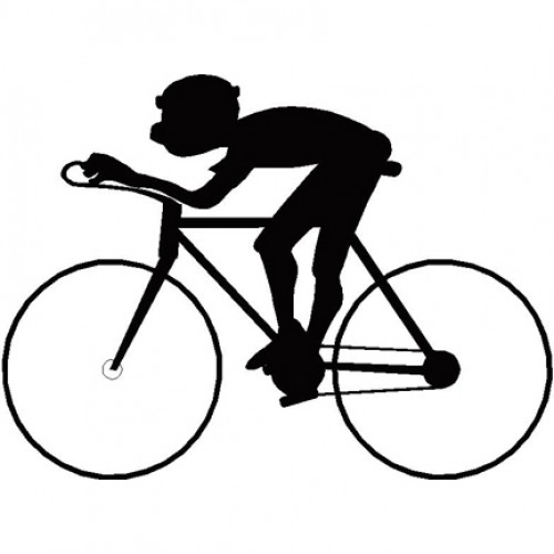 500x500 Cycling Silhouette