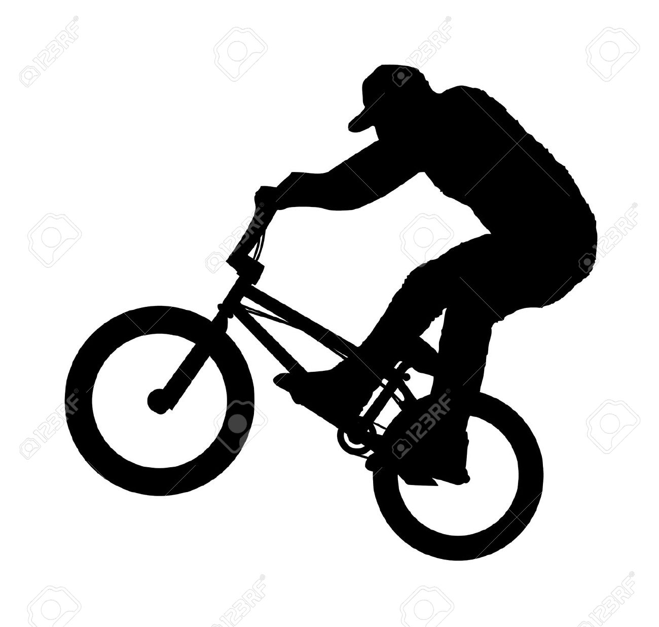 1300x1236 Bmx Clipart Silhouette