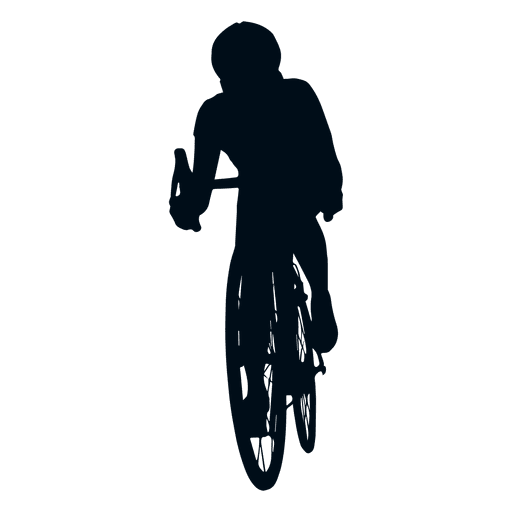 512x512 Man Cycling Silhouette