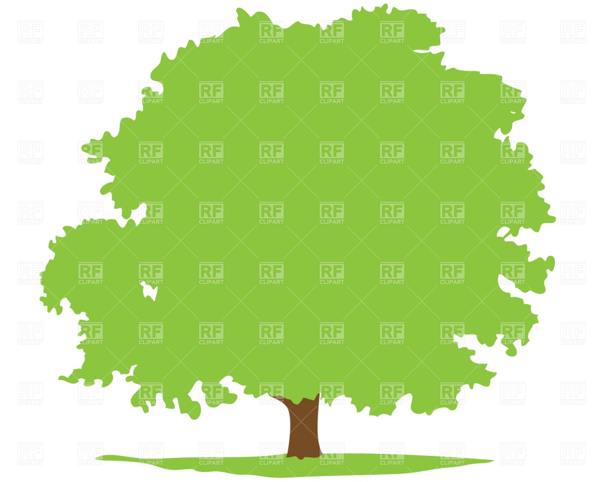 1200x960 Deciduous Tree Silhouette Royalty Free Vector Clip Art Image