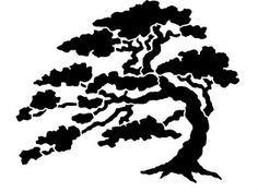 Cypress Tree Silhouette at GetDrawings | Free download