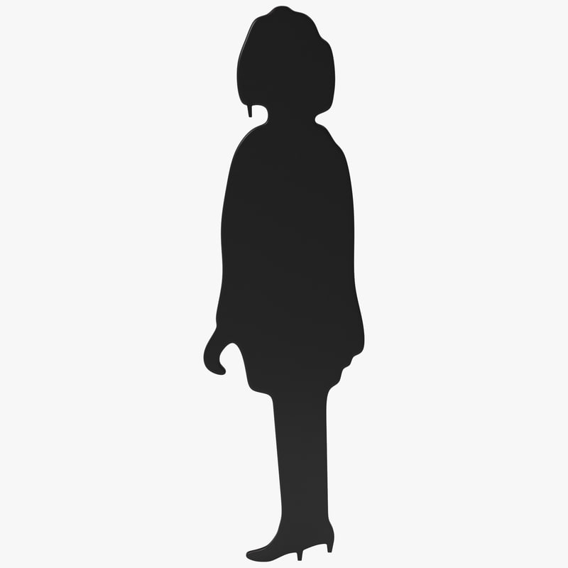 800x800 Coat Silhouette 3d Model