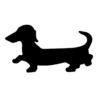 400x400 Dachshund Silhouette Animals Dachshunds