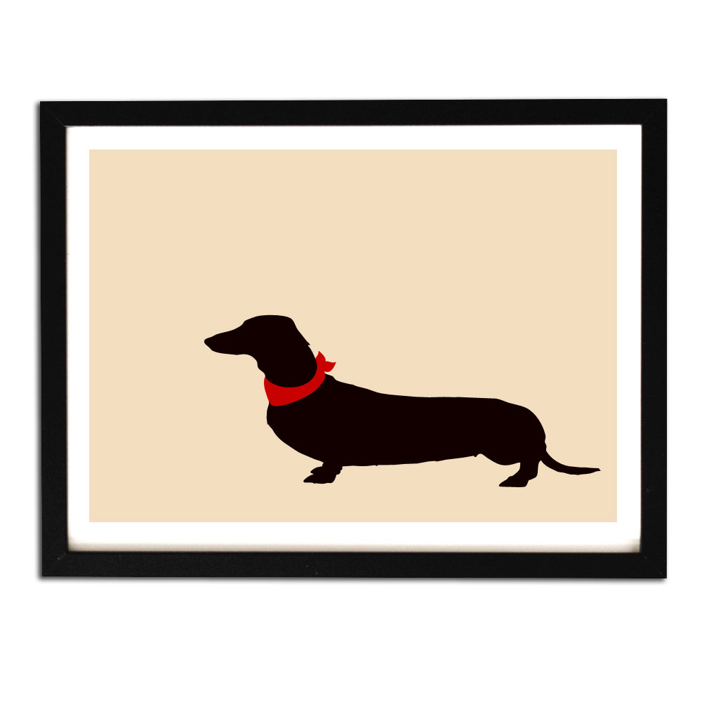 1000x1000 Dachshund Art Fine Art Print Dachshund Dog Silhouette