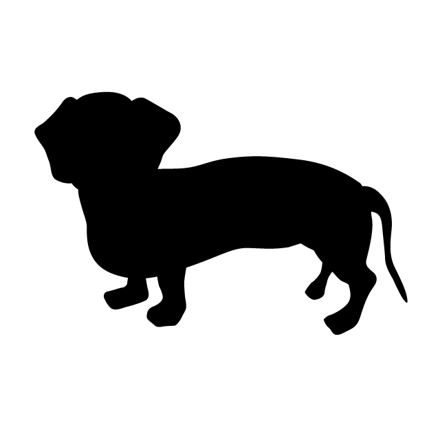 640x640 Silhouette Clipart Dachshund'06823