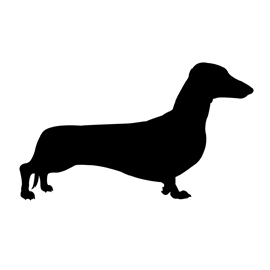 270x270 Dachshund Silhouette Stencil Free Stencil Gallery