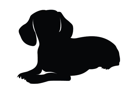 550x354 Dachshund Silhouette Vector