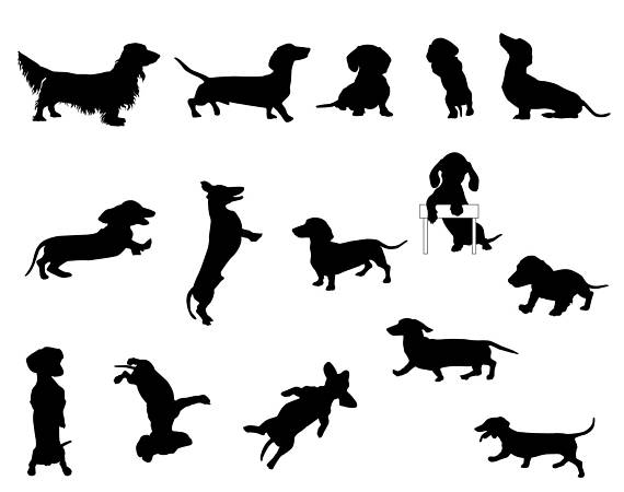 Dachshund Silhouette Stencil at GetDrawings | Free download