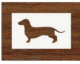 340x270 Dachshund Silhouette Template