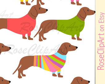 340x270 Dachshund Silhouette Vector