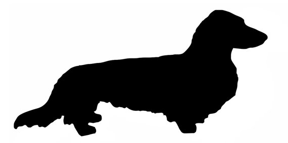570x284 Long Haired Dachshund Clipart