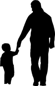 Dad And Son Silhouette at GetDrawings | Free download