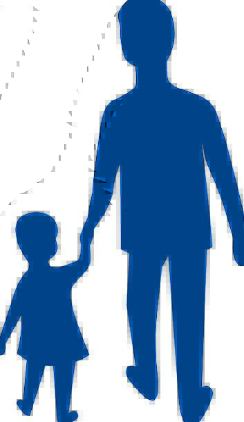 353x609 Father, Dad, Youngster, Silhouette, Outline, Child, Adult, Walking