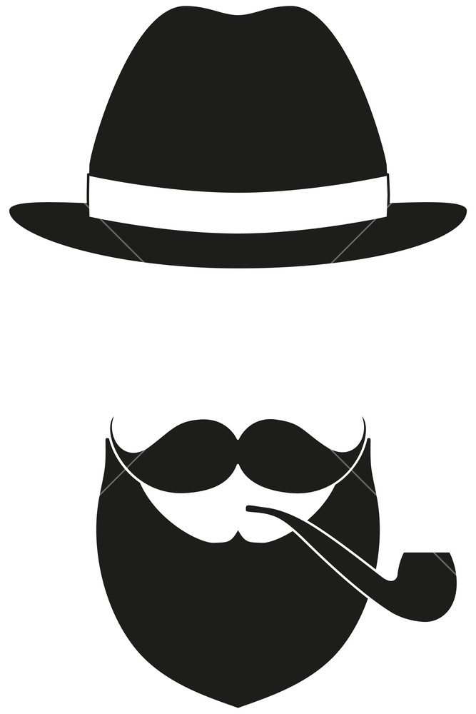 667x1000 Icon Poster Man Father Dad Day Avatar Elements Set Hat Mustache