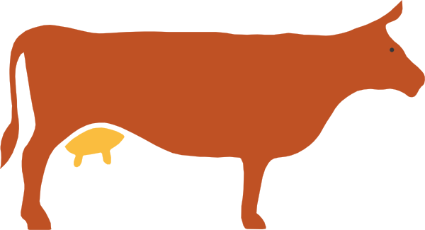 600x325 Dairy Cow Silhouette Png