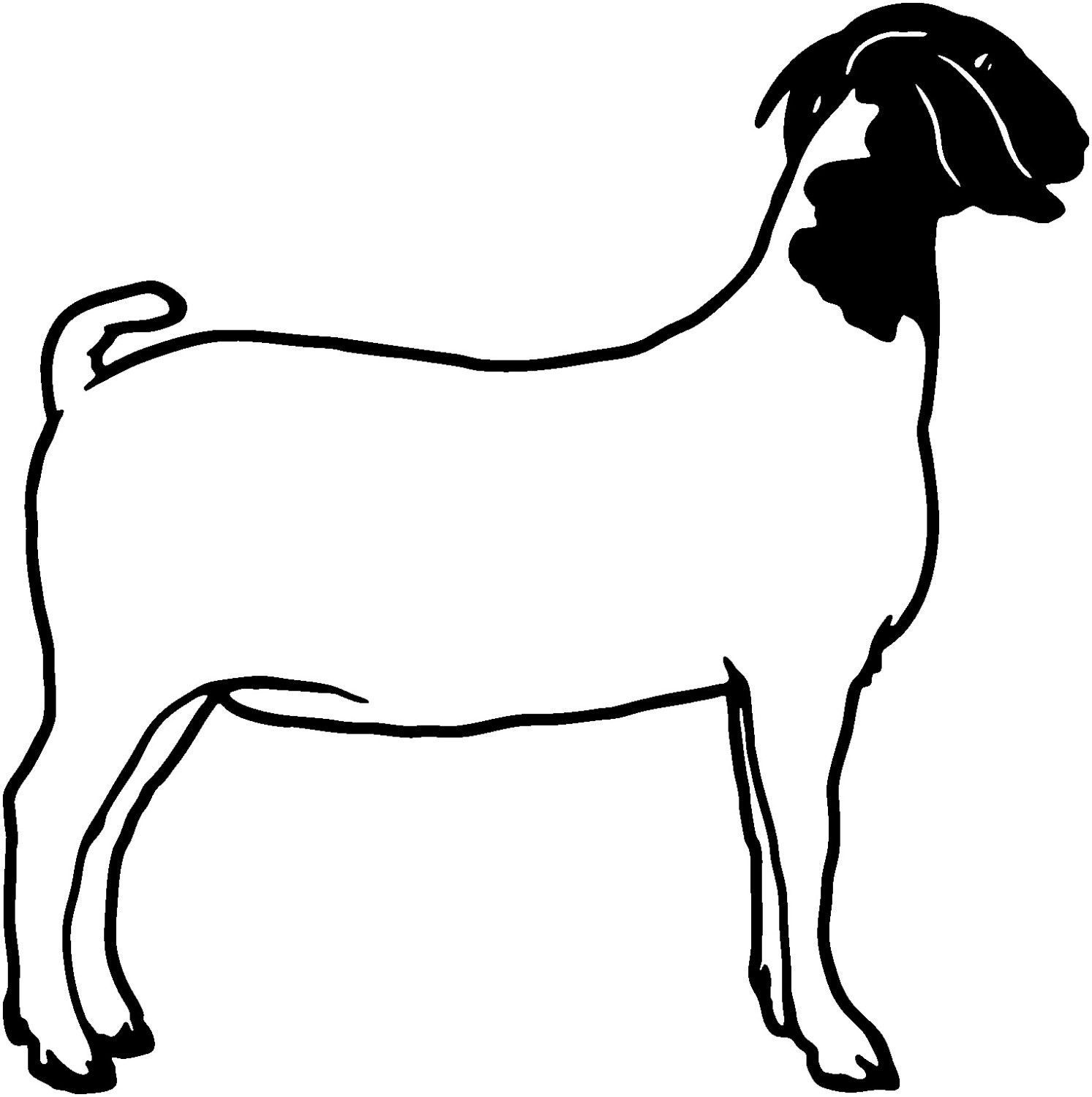 1493x1500 Goat Die Cut Decal Car Window Wall Bumper Phone Laptop Goats