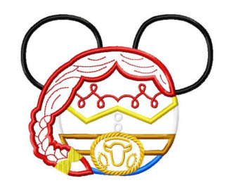 340x270 Character Inspired Chef Daisy Duck Mouse Head Applique, Embroidery